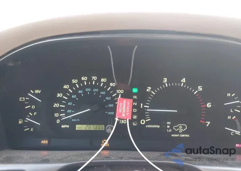 1999 Lexus Lx 470 from USA, damaged, VIN JT6HT00WXX0061565